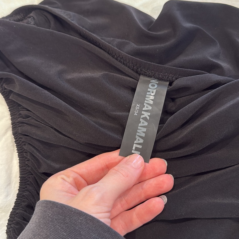 Norma Kamali Diana dress black mini - Picture 5 of 6